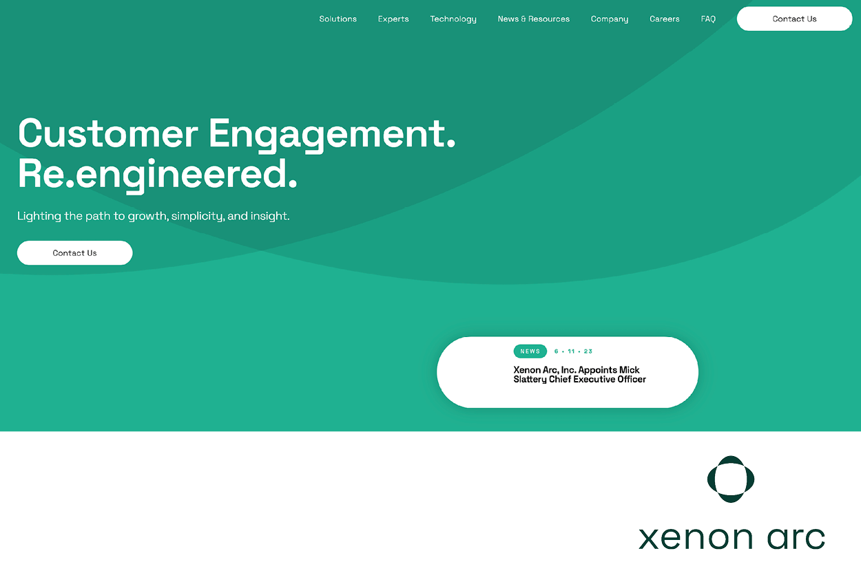 Case Study on Website Development and Brand Refresh for Xenon arc